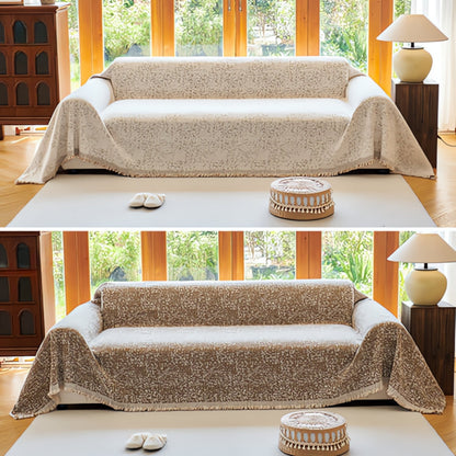 Stylish Sofa Slipcover Gray Bohemian Pattern