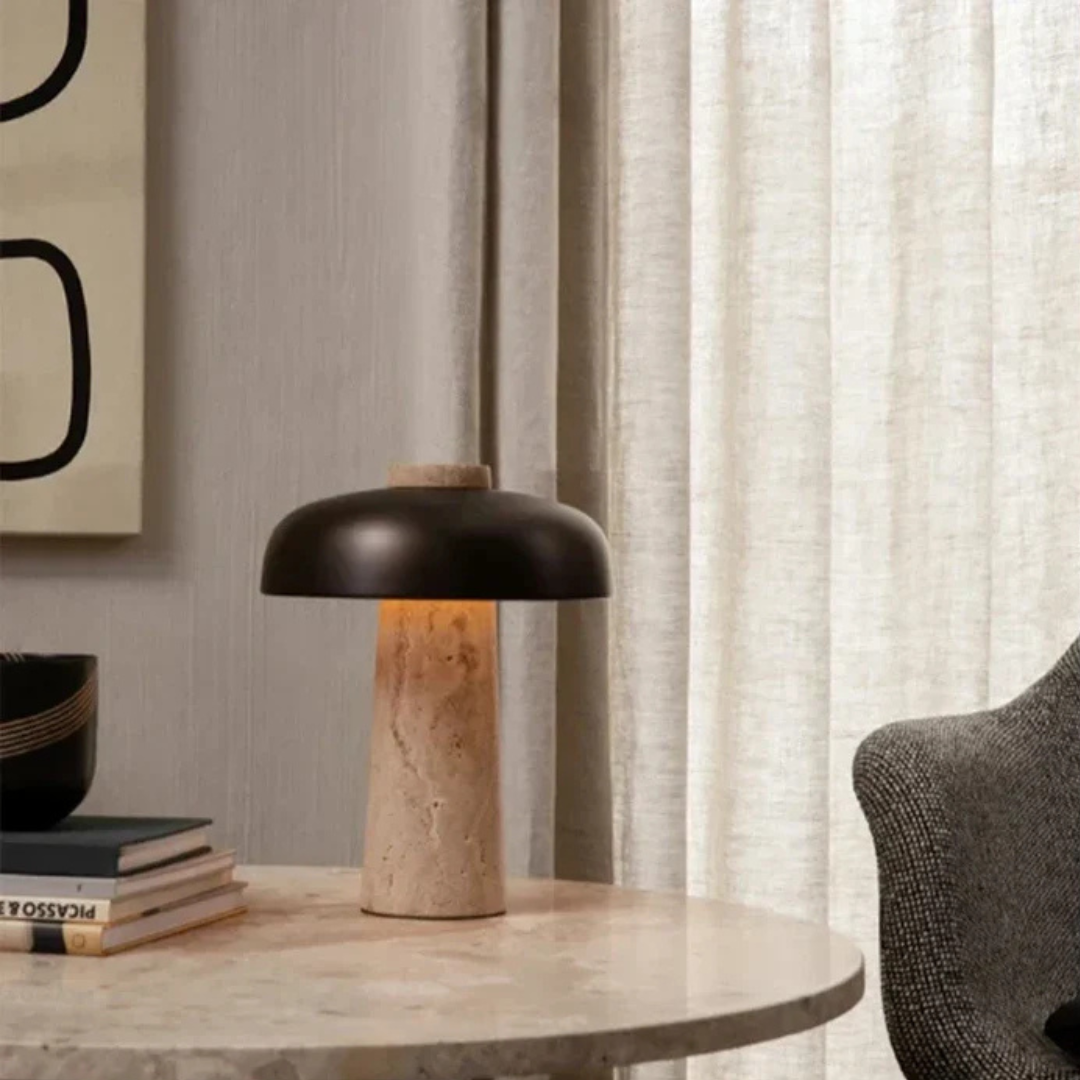 Elegant Stone LED Desk Lamp - Halri