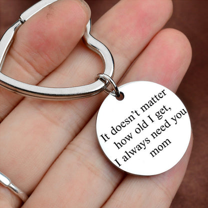 Lovely Mum Heart Shaped Keychain Gift