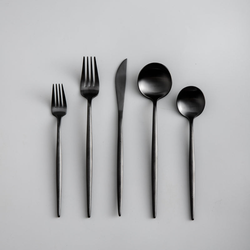 Premium Steel Cutlery Set in Modern Colors