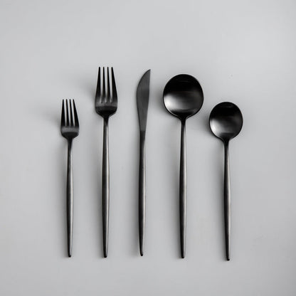 Premium Steel Cutlery Set in Modern Colors