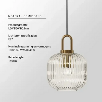 Sleek Glass Hanging Light