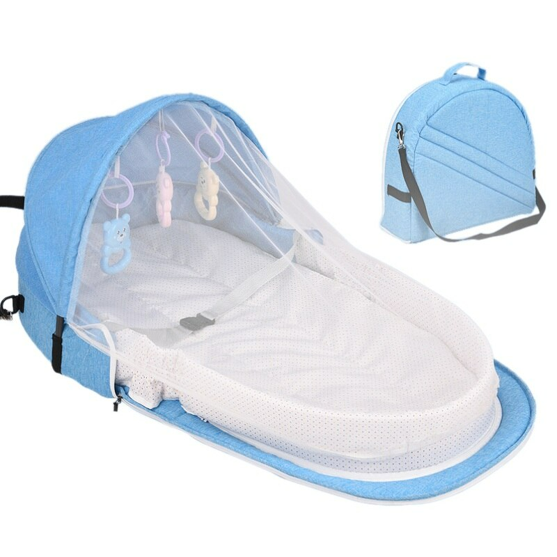 Compact Baby Travel Bed with Mosquito Net - Halri
