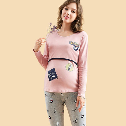 Cozy Maternity Dress for Home Relaxation