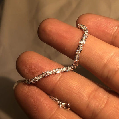 Sparkling Silver Luxury Bracelet
