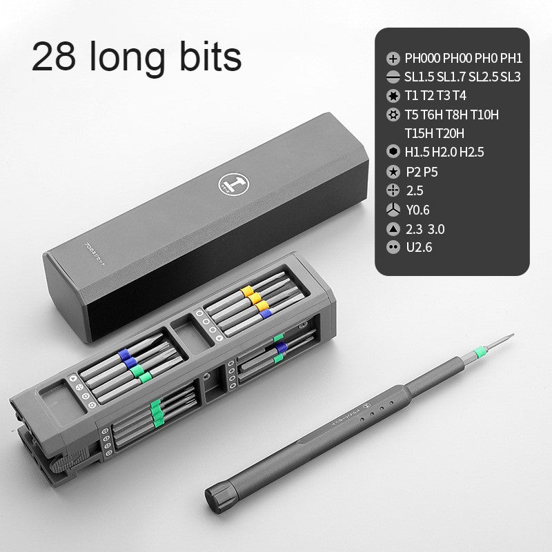 Compact Precision Screwdriver Kit with Interchangeable Bits