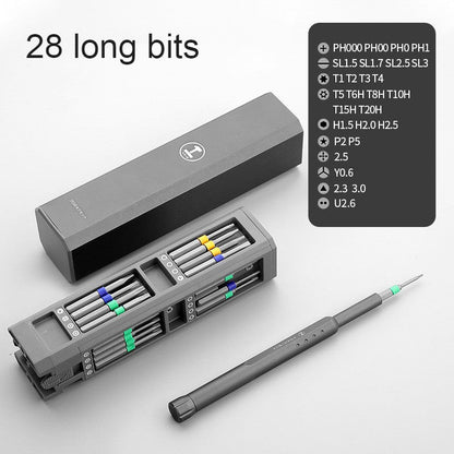 Compact Precision Screwdriver Kit with Interchangeable Bits