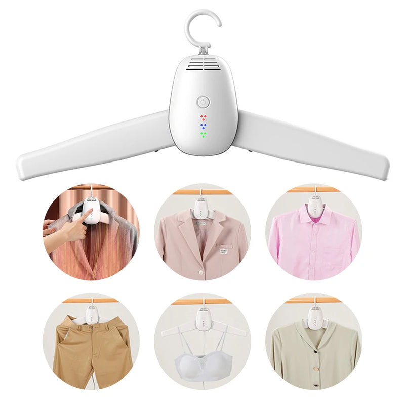 Compact Heated Clothes Drying Rack with Sanitizer - Halri