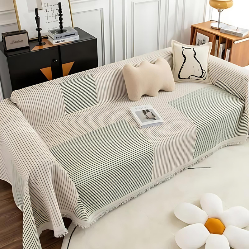 Halri | Plush Sofa Slipcover | Scandinavian Style Cover