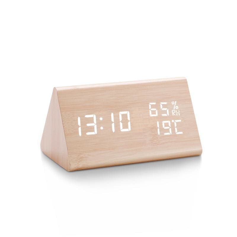 Eco Friendly Bamboo LED Clock - Halri