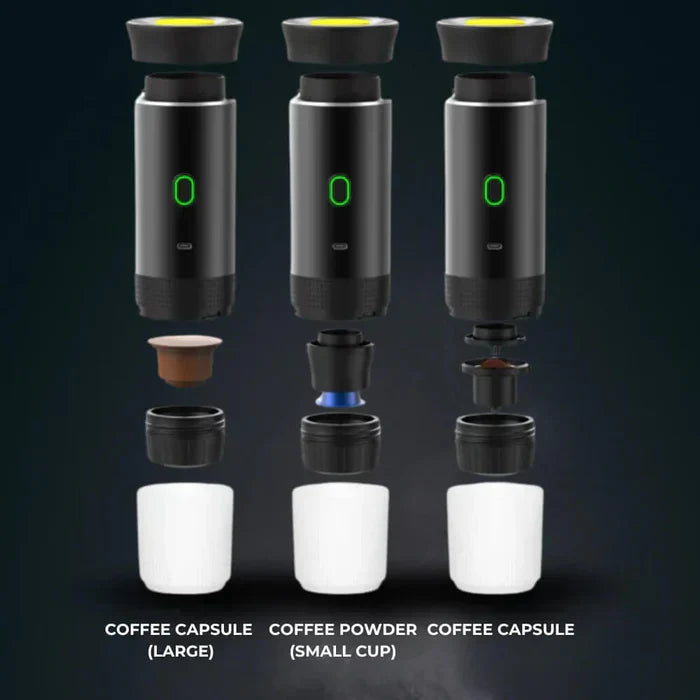 Compact 3-in-1 Coffee Machine with Grinder & Frother