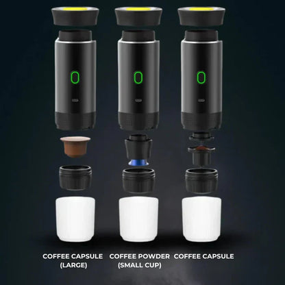 Compact 3-in-1 Coffee Machine with Grinder & Frother