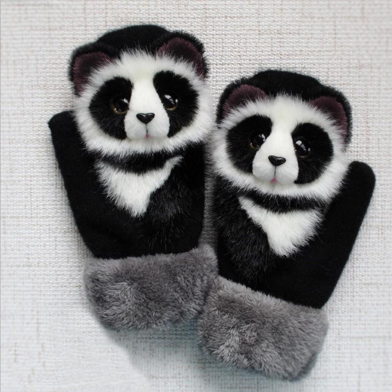 Warm Fuzzy Animal Gloves