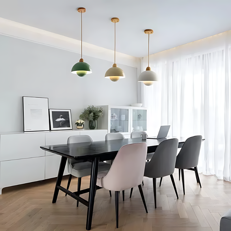 Rustic Wood Pendant Lamp for Cozy Home Lighting - Halri
