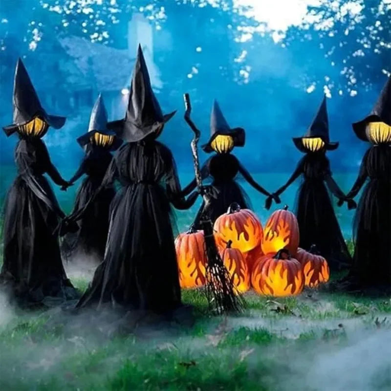 Spooky Witch Handheld Halloween Decoration Light - Halri