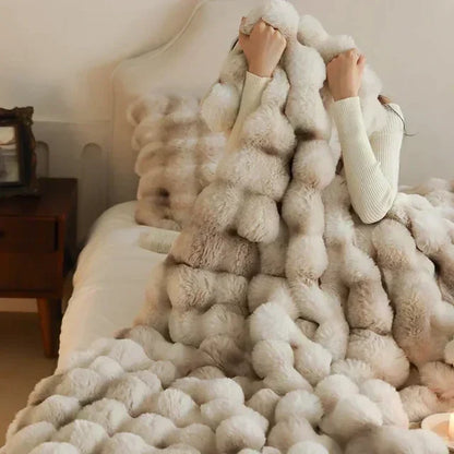 Soft Plush Wearable Faux Fur Blanket - Halri