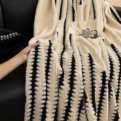 Soft Sofa Cover Cozy Fleece with Classic Pattern