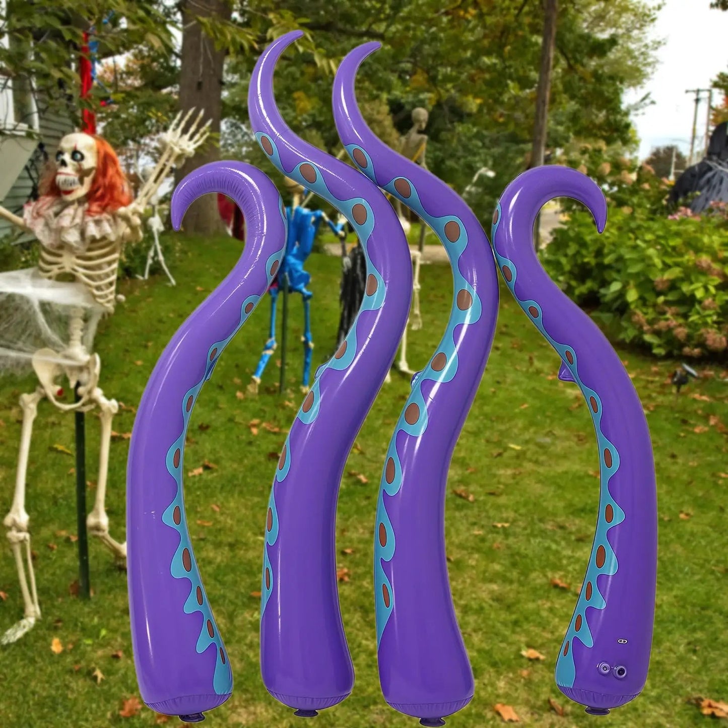 Large Blow Up Octopus Halloween Party Decorations - Halri