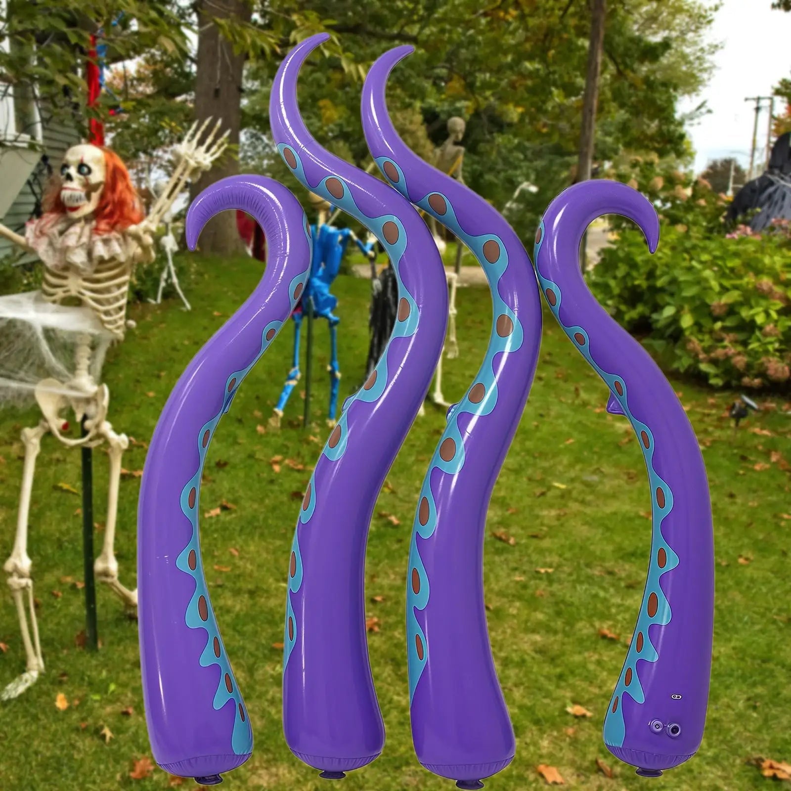 Large Blow Up Octopus Halloween Party Decorations - Halri