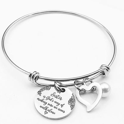 Best Friend Sister Heart Bracelet - Halri