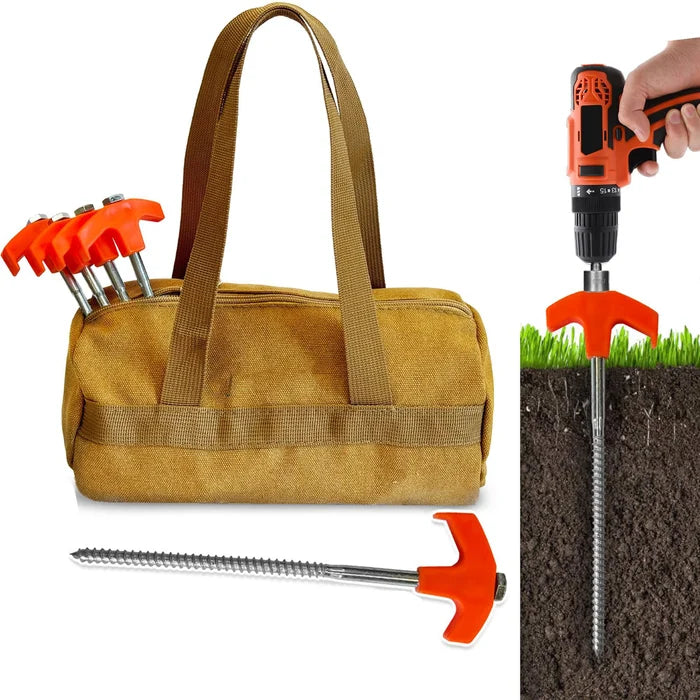Easy Twist Camping Tent Pegs