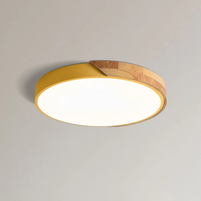 Rustic Wood Modern LED Ceiling Light
