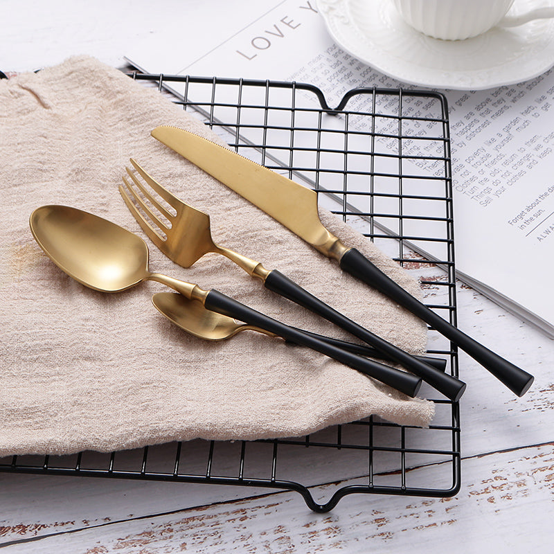 Timeless Silverware Set with Comfort Grip Handles