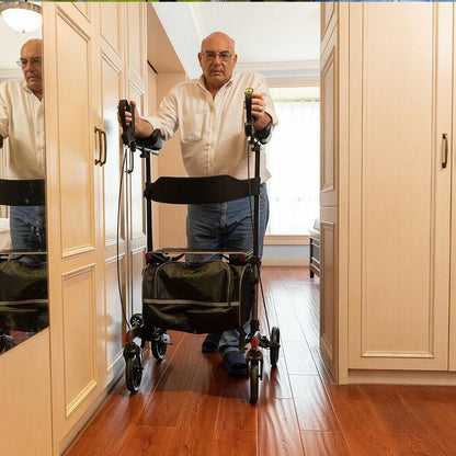 Sturdy Folding Walking Aid Rollator Walker
