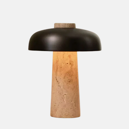 Natural Travertine Desk Lamp