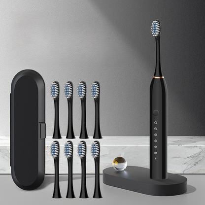Rechargeable Electric Toothbrush with 5 Settings and 8 Heads - Halri