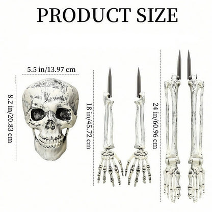 Halloween Skeleton Lawn Decor with LifeLike Bones