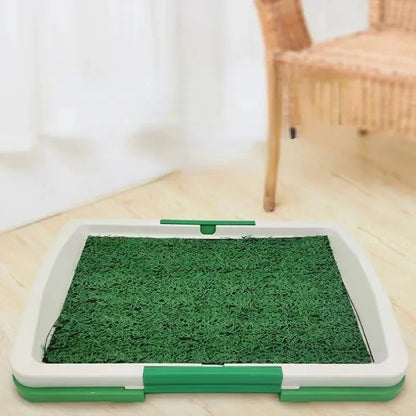 Easy Clean Pet Litter Box with Artificial Turf