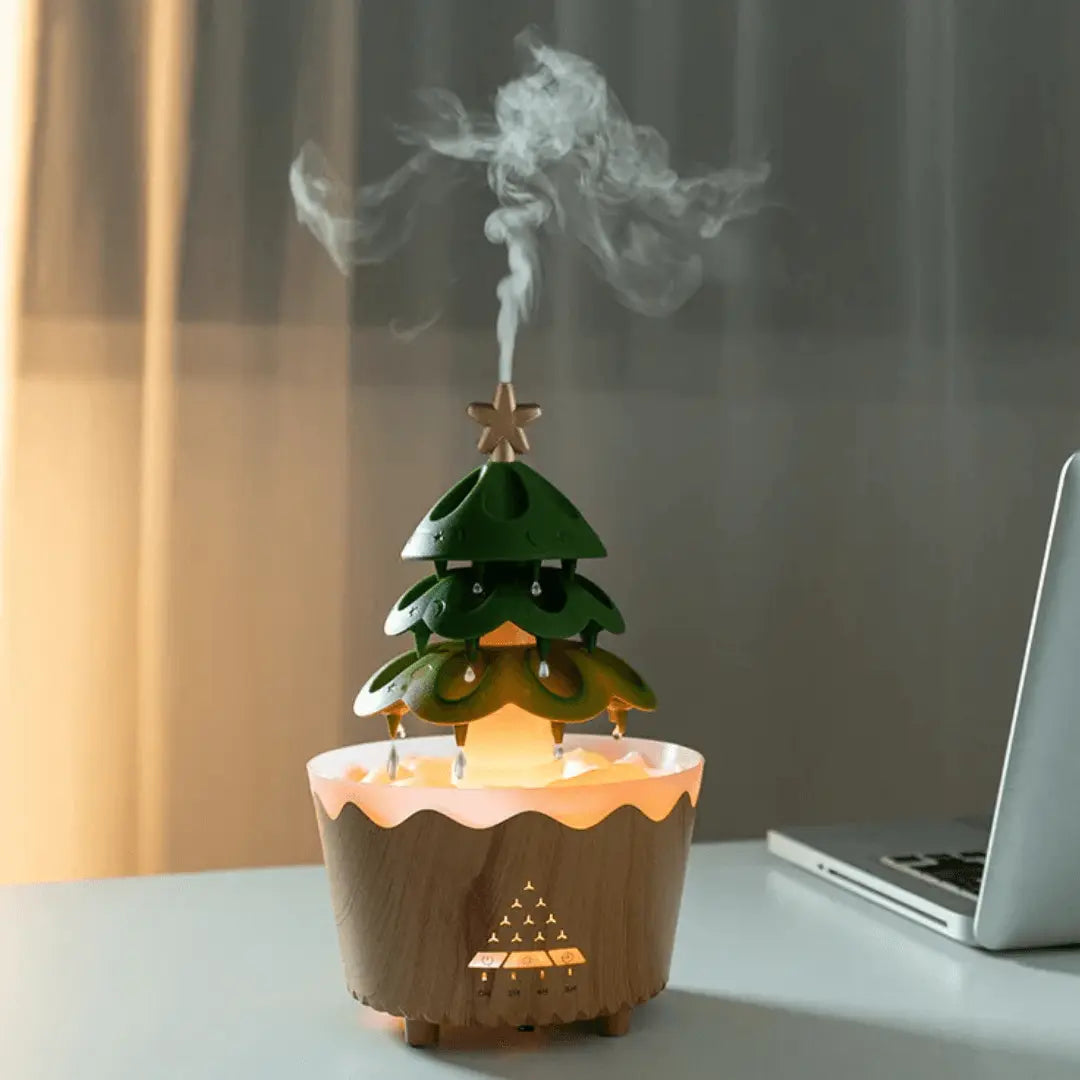 Holiday Aroma Essential Oil Diffuser with Colorful Light