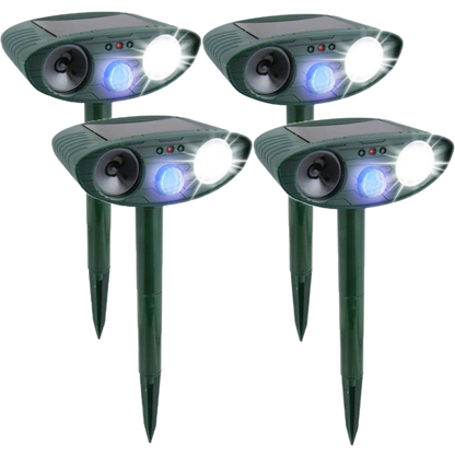 Outdoor Solar Rabbit Deterrent with Flashing Light