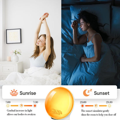 Wake Up Clock With Soothing Sound Effects