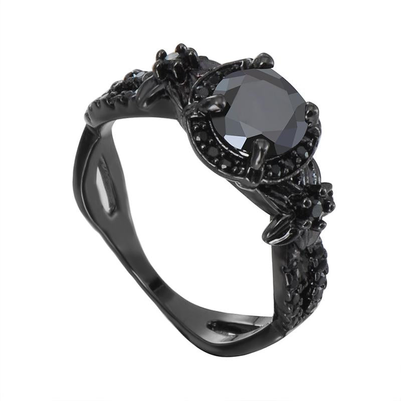 Classic Dark Blue Sapphire Ring