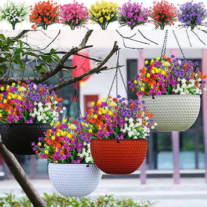 Colorful Outdoor Silk Flower Arrangement
