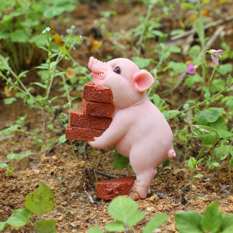 Adorable Pig Figurine Decoration - Halri