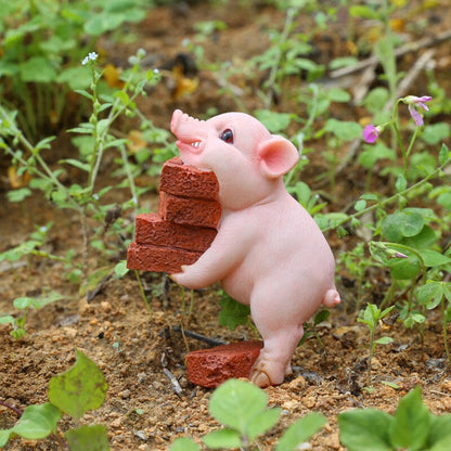 Adorable Pig Figurine Decoration - Halri