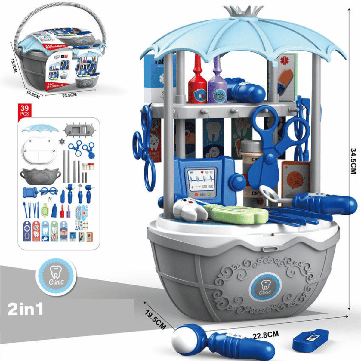 Fun Childrens Ice Cream Shop Playset