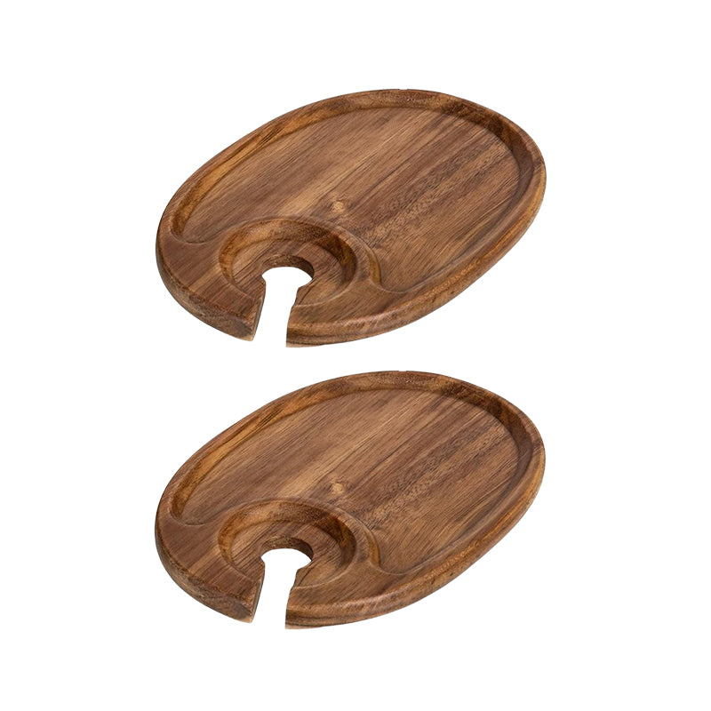 Wine and Cheese Serving Plate Set