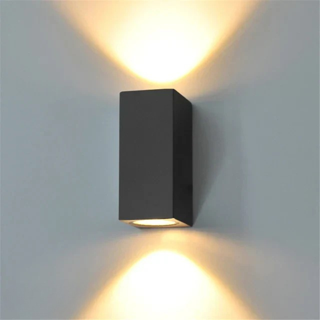 Stylish Black Outdoor LED Wall Light