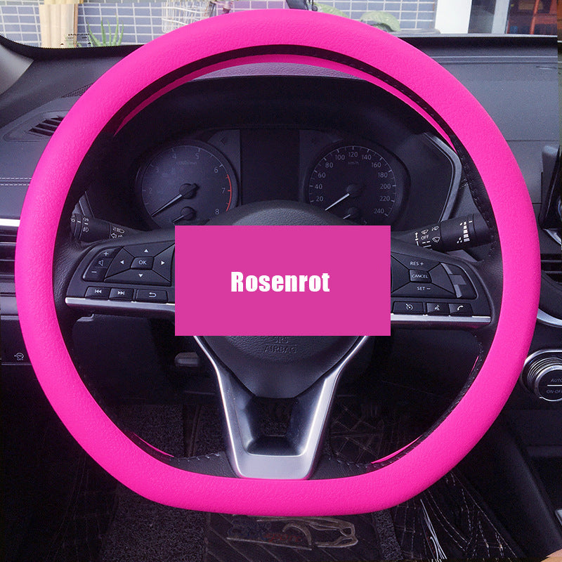 Leather Car Steering Wheel Cover