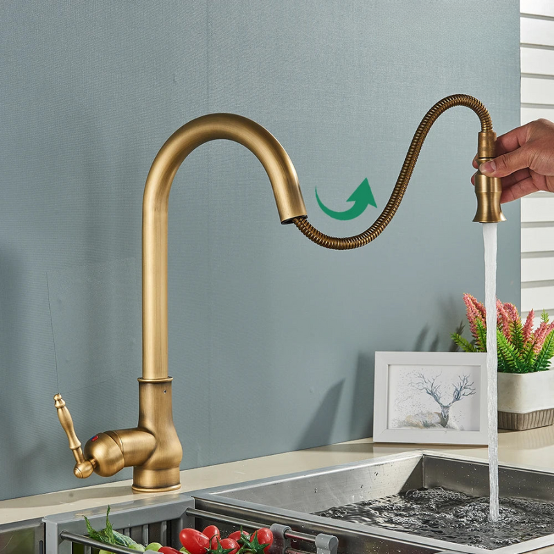 Classic Gold Kitchen Faucet