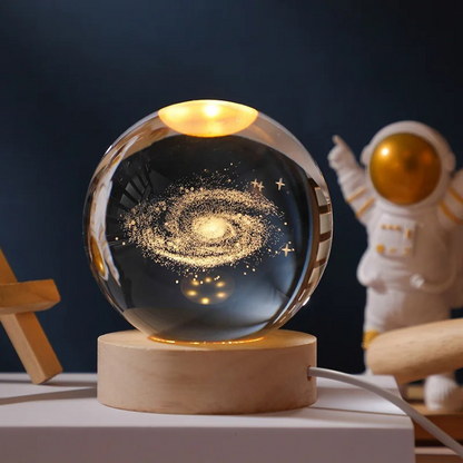 Glowing Galaxy 3D Crystal Night Light