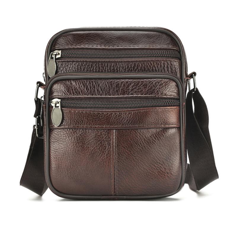 Leather Classic Messenger Bag for Men