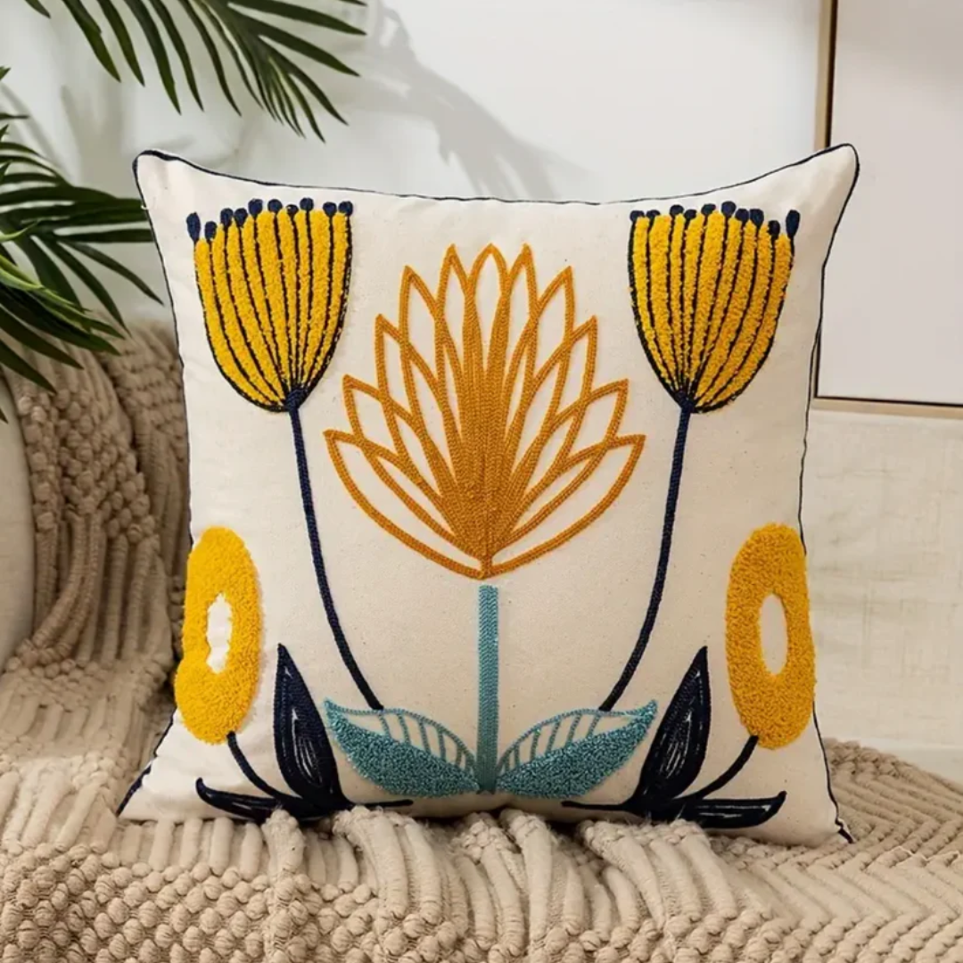 Colorful Flower Pattern Cushion