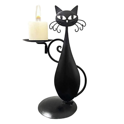 Dark Kitty Tea Light Holder