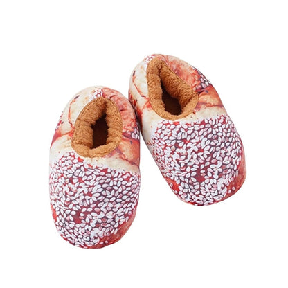 Cozy Fresh Bread Plush Slippers