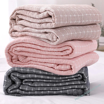 Lightweight Soft Cotton Throw Blanket - Halri